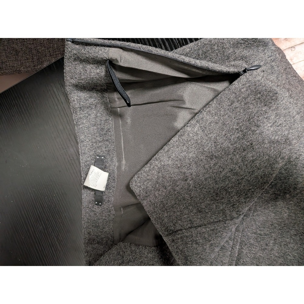 Les Copains Grey Virgin Wool Cashmere Blend Pencil Skirt Made in Italy Size 40 - Picture 12 of 14